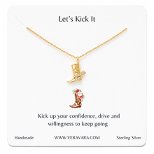 Load image into Gallery viewer, Cowboy Boot Crystal Necklace