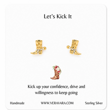 Load image into Gallery viewer, Cowboy Boot Crystal Earrings
