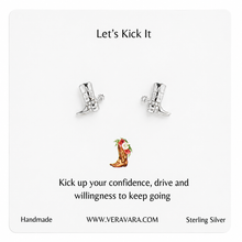 Load image into Gallery viewer, Cowboy Boot Crystal Earrings