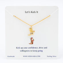 Load image into Gallery viewer, Cowboy Boot Crystal Necklace