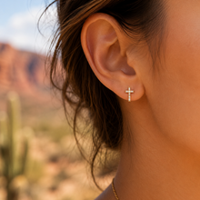 Load image into Gallery viewer, Radiant Cross Earrings