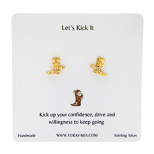 Load image into Gallery viewer, Western-style cowboy boot earrings