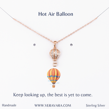 Load image into Gallery viewer, Skybound- Hot Air Balloon Necklace
