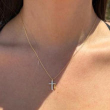 Load image into Gallery viewer, Faith Cross Necklace Gold