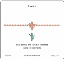 Load image into Gallery viewer, Saguaro Cactus Crystal Bracelet