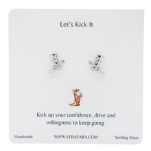 Load image into Gallery viewer, Western-style cowboy boot earrings