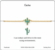 Load image into Gallery viewer, Saguaro Cactus Turquoise Crystal Bracelet