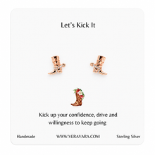 Load image into Gallery viewer, Cowboy Boot Crystal Earrings
