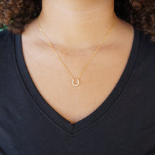 Load image into Gallery viewer, Grit and Grace – Horseshoe Crystal Necklace
