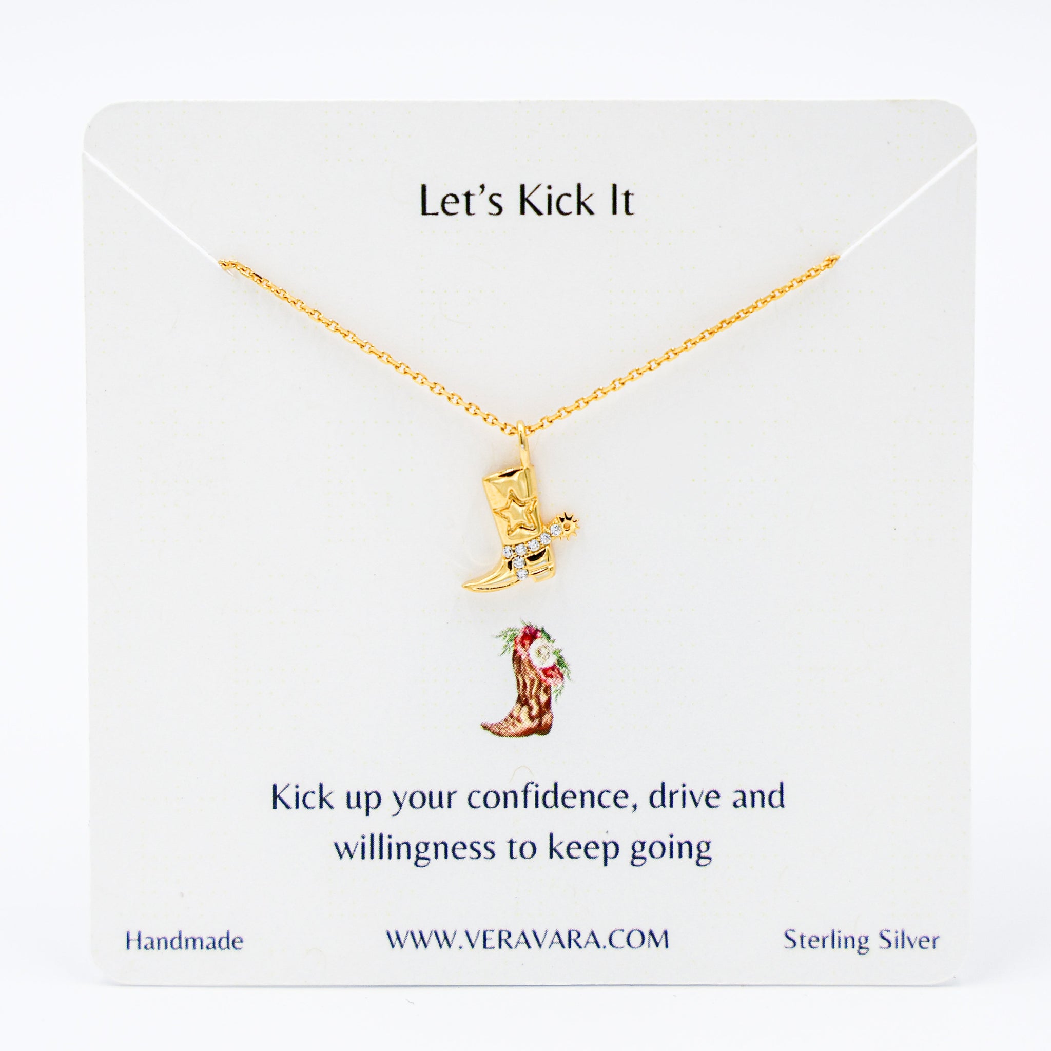 Cowboy Boot Necklace Rose Gold Cowboy Boot Necklace Rose Gold