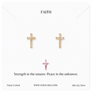 Radiant Cross Earrings