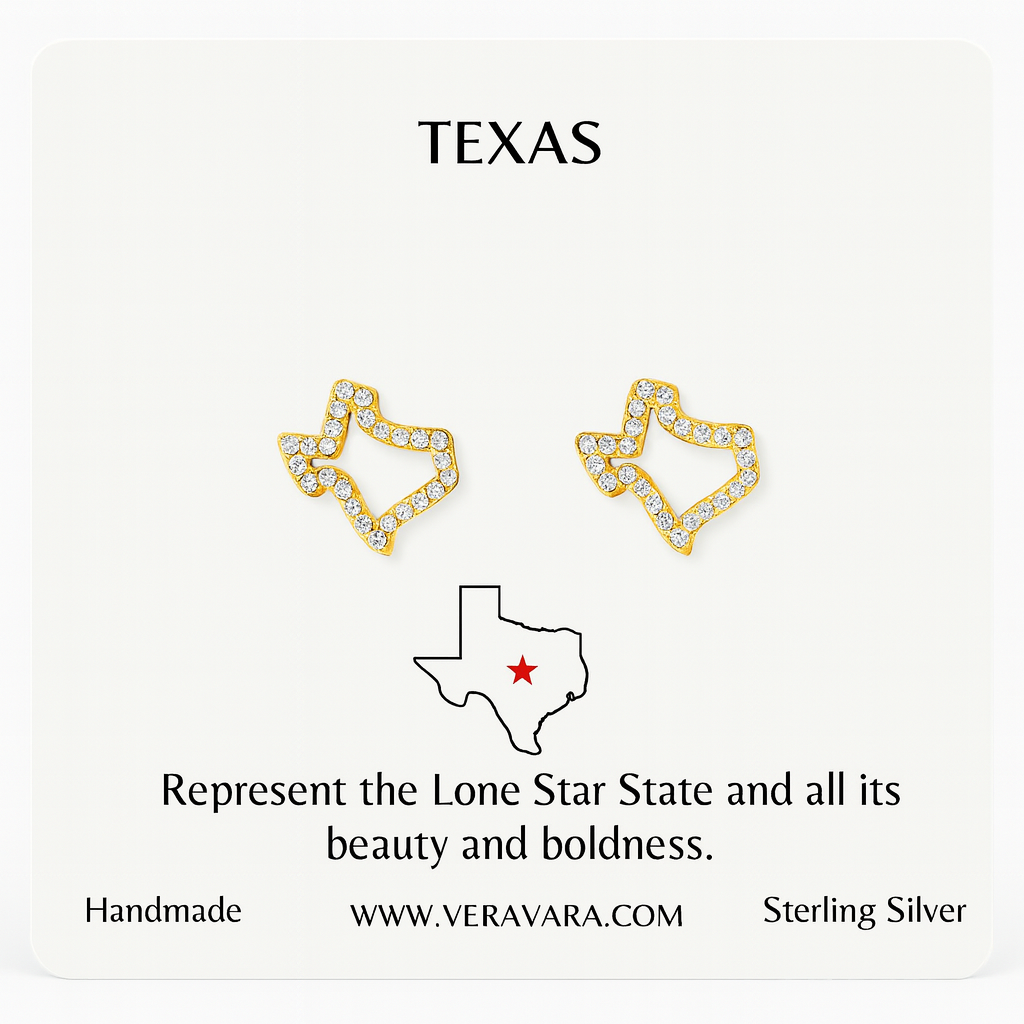 Texas Pave Crystal Earrings