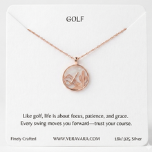 Load image into Gallery viewer, Trust Your Course Golf Necklace
