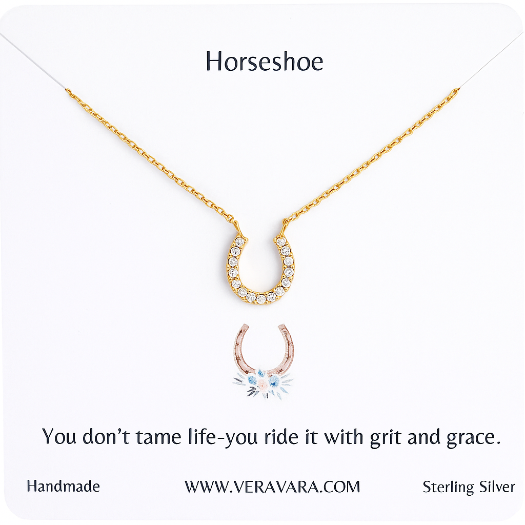 Grit and Grace – Horseshoe Crystal Necklace