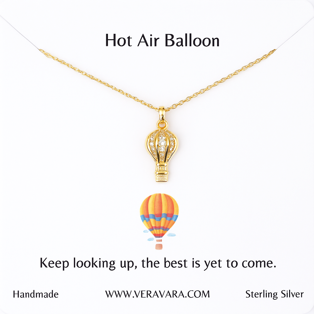 Skybound- Hot Air Balloon Necklace