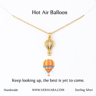 Skybound- Hot Air Balloon Necklace