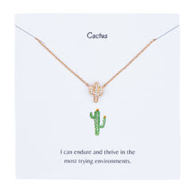 Load image into Gallery viewer, Saguaro Gold Cactus Necklace
